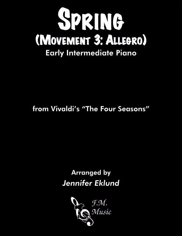 Spring From The Four Seasons Early Intermediate Piano By F M